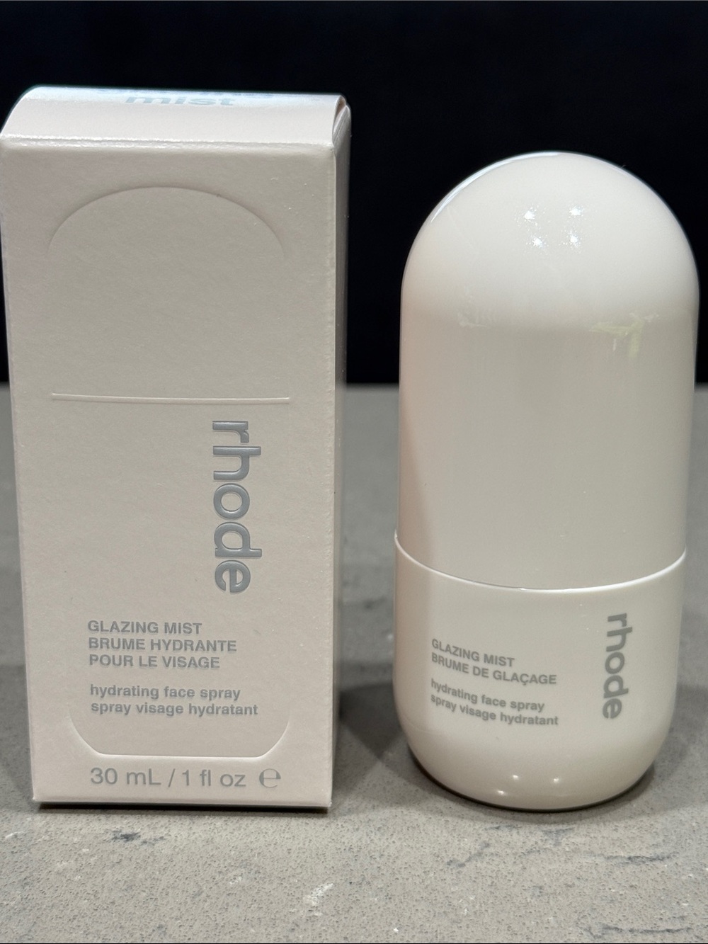 RHODE Glazing Mist Hydrating Face Spray - travel size, new